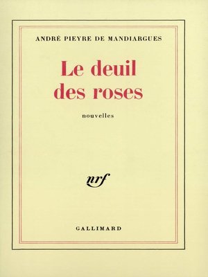 cover image of Le deuil des roses